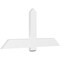 Ekena Millwork Eugene Architectural Grade PVC Gable Bracket, 60"W x 27 1/2"H x 2"D x 6"F, 11/12 Pitch GBP060X28X0206EUG00 - alternate 1